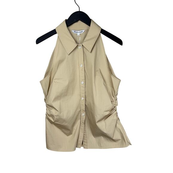 VERONICA BEARD Regina Sleeveless Button-Down Shirt 14 - Picture 6 of 9